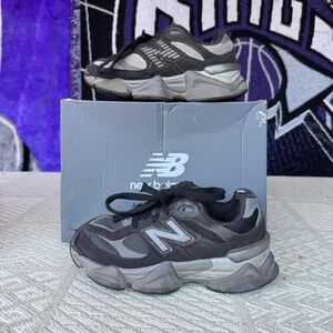 Size 1Y - New Balance 9060 Black/Grey Toddler Sneakers PC9060BK